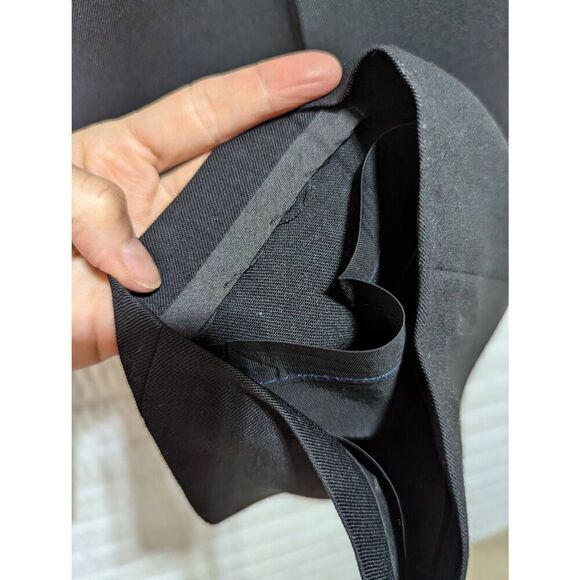 Hawksley & Wight Women's Black Solid Pure Wool Petite Dress Pants Size 10 - Picture 4 of 5